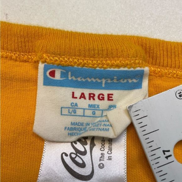 Champion Coca Cola Graphic T-shirt Men Large Short Sleeve Multicolor - Picture 6 of 7